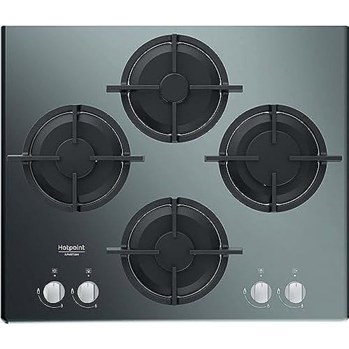 Piano de cuisson à gaz Hotpoint HAGD 61SMR Brûleurs à Induction 596 cm 51 cm
