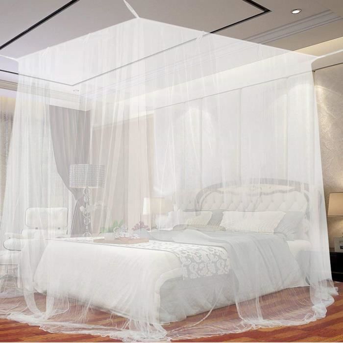 Moustiquaire de lit,Grande moustiquaire Insectes Protection Moustiquaire Protection Anti-Insectes Convient pour pour Lit Simple Lit Double Moustiquaire