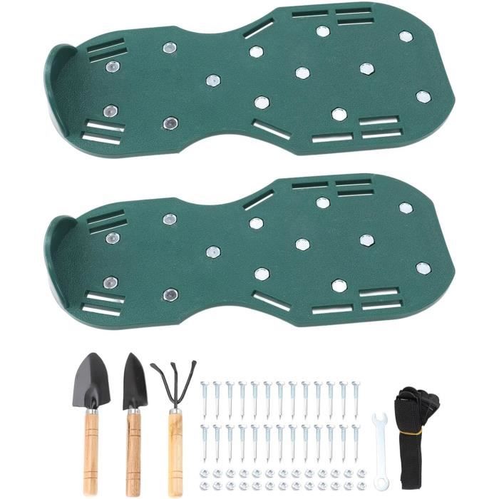 Chaussures Aérateur Gazon à Pics - Pointes 25mm - Semelle Polypropylène - Pour Scarification Et Fertilisation