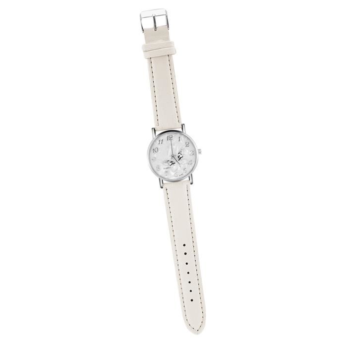 Montre Femme LBVVR Vintage à Quartz - Bracelet Métallique Argenté - Boîtier 20mm - Style Habillé