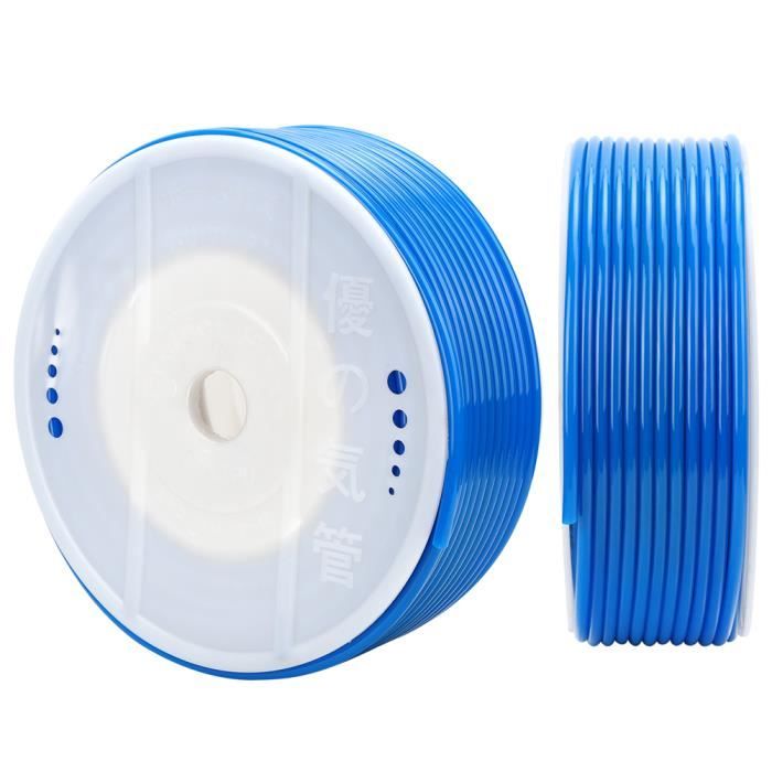 10 Meter Polyuréthanetuyau Pneumatique 8 Mm Noir Pu Tuyau Air, Avec 14