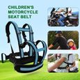 Harnais de moto pour enfants, Ceinture de sécurité pour siège arrière de moto, Ceinture de sécurité pour enfants réglable-1