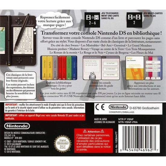 100 Livres Classiques Jeu Console Nintendo Ds Cdiscount Jeux Video