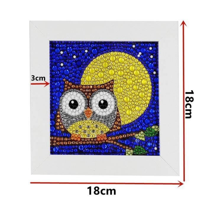 Kit Peinture Diamant 5D Enfant Cexovo - 4 Tableaux Cartoon Anime 17x17 Cm - Activité Créative