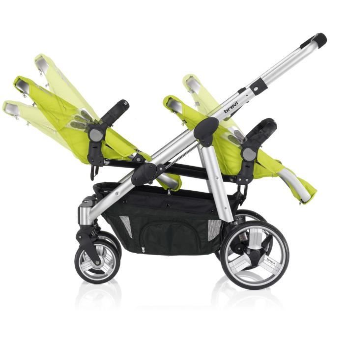 Poussette double brevi b twin jumeaux 2025
