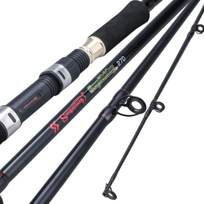 Nouvelle Canne à Pêche Spinning Ultra Légère en Fibre de Carbone 1,68m 1,8m pour Eau Douce 2026
