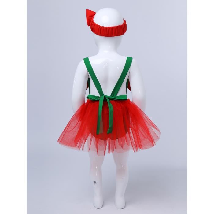 Iiniim Deguisement Lutin Bebe Fille Costume Elfe Christmas Barboteuse Bapteme Bandeau Tenue Noel Ensemble Combinaison 9 Mois 4 Ans Vert Cdiscount Pret a Porter
