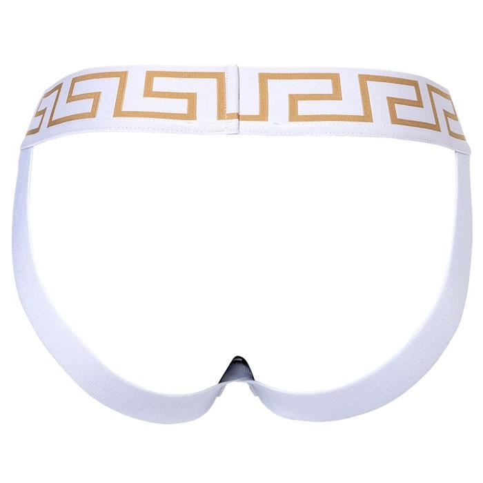 Versace String Homme uni Blanc dor Cdiscount Pr t Porter