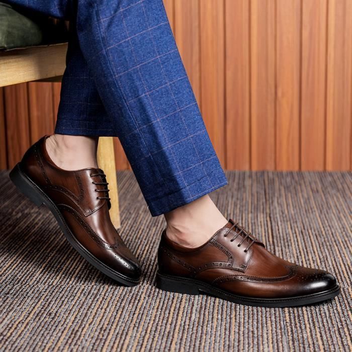 Chaussure mariage hotsell homme marron