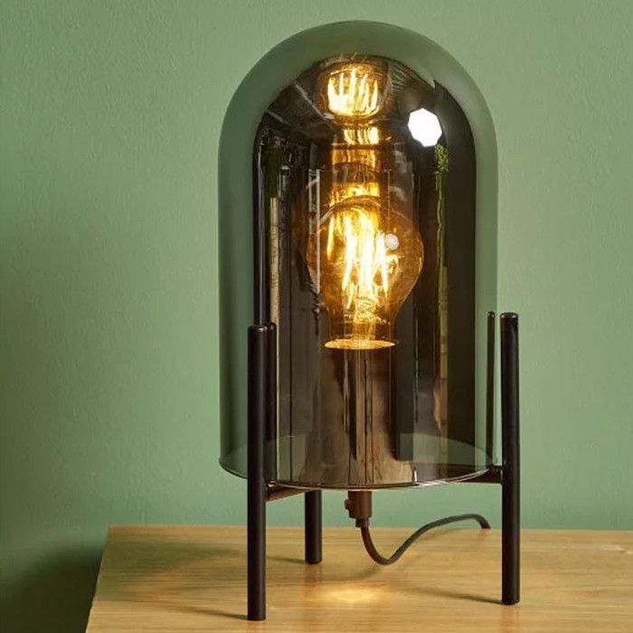 Lampe à Poser Design Industriel SEYLUMIERE – Vintage, Câblée, Classe A++