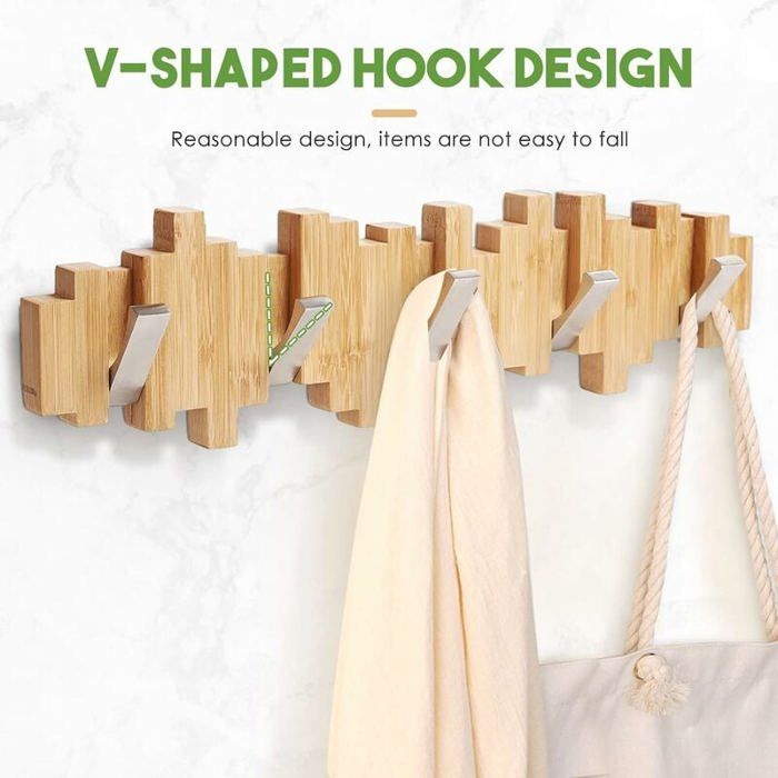 ZUIMENG Porte Manteau Mural, Patere Murale En Acier Inoxydable, Porte Manteaux Pour Chambre Salle De Bain Cuisine (Noir, 3 Crochets, 1Pcs