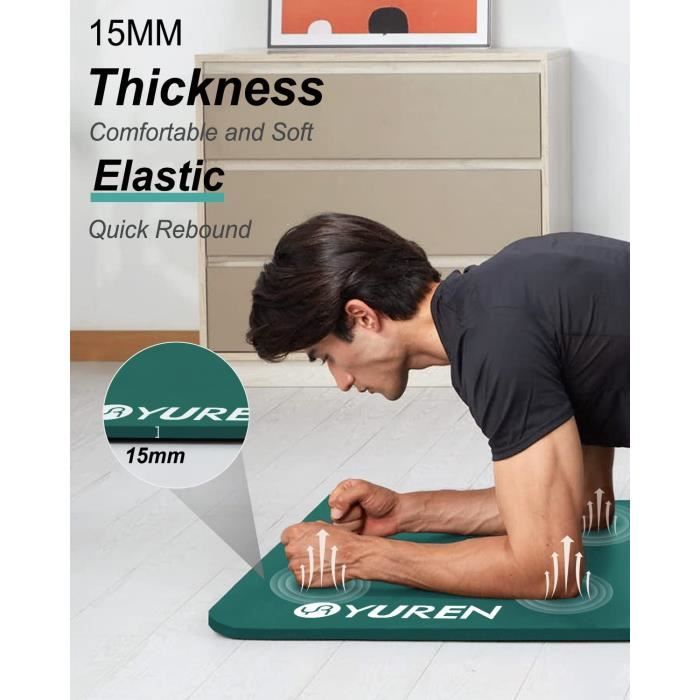 RYTMAT Tapis Sport Fitness Grande 200×130cm 15mm Epais Tapis de Yoga  Antidérapant XXL Tapis de Gym Pilates Exercice avec Sac de Yoga :  : Sports et Loisirs