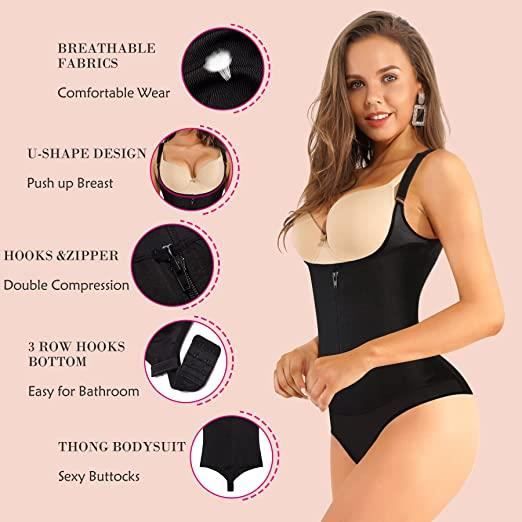 Shapewear Femme Léger - Body Gainant Invisible Pour Une Silhouette Lissée Et Confortable