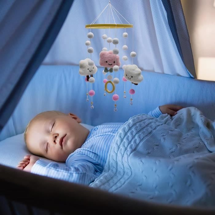 Mobile bébé pour lit de bébé, Aolkee Mobile musical pour lit bébé