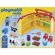 PLAYMOBIL 1.2.3. - 6962 - Ferme transportable avec animaux - Enfant - Jaune - Plastique-3