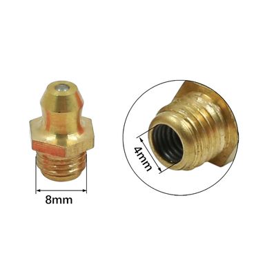 Sourcing Map 6pcs Graisseur Droit M14x1.5 Filetage Raccord Graisseur