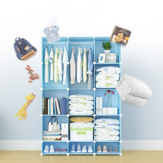 LANTUS Penderie 20 Cube Portable étagère de Rangement, Cube Plus