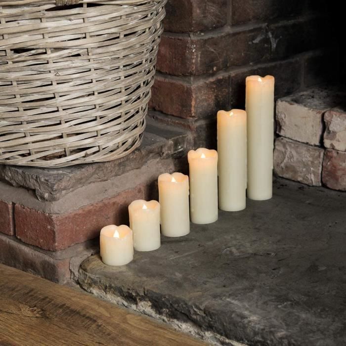 Yumyumis® 6pc LED thé lumière des bougies sans flamme réaliste bougies à  piles ,Jaune_love702 - Cdiscount Maison