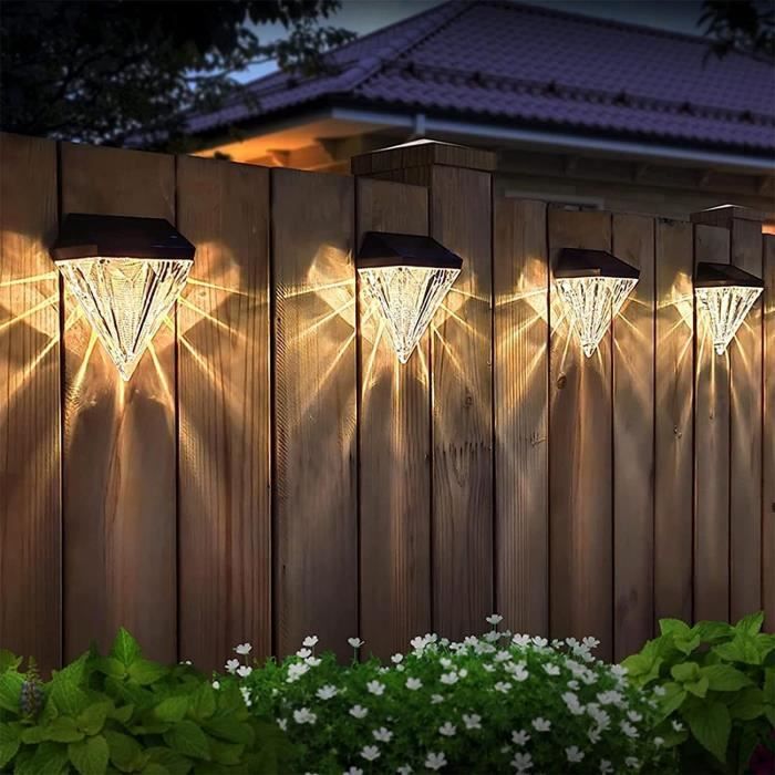 Applique Murale Solaire T-SUN 2 Pièces - Lumière Chaude 3000K IP65 - Éclairage Extérieur Vintage Réglable