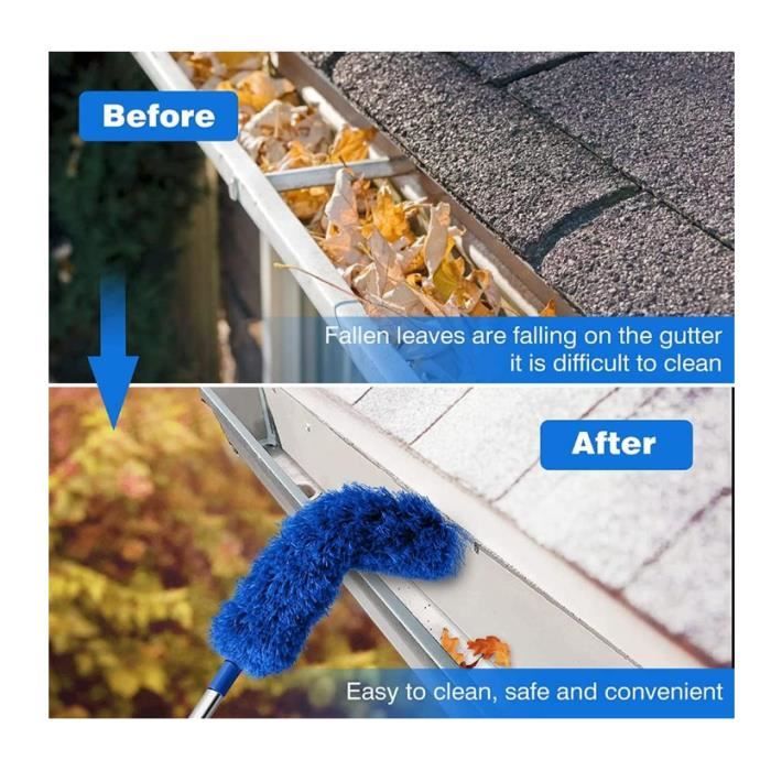 Brosse De Nettoyage De Gouttière Outil De Nettoyage Extensible, 8.2
