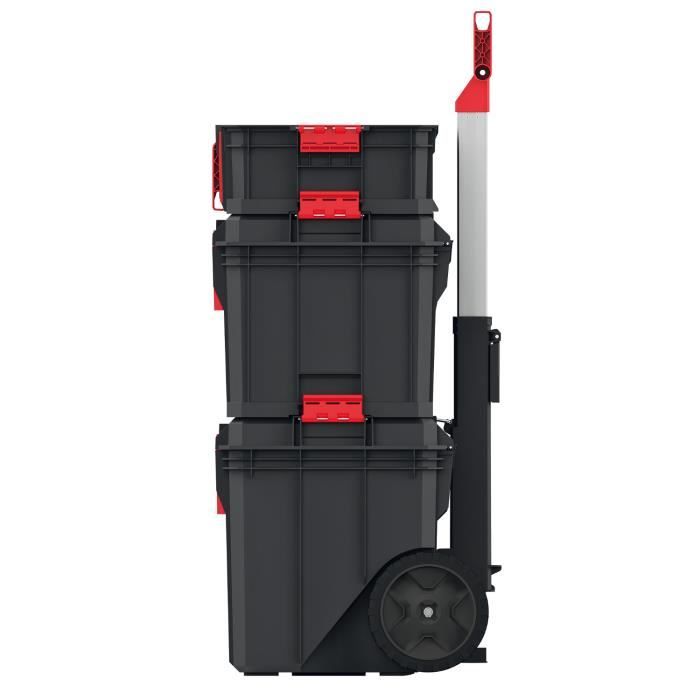 Coffret porte-outils COMBO en ABS avec 2 bacs de rangement portables