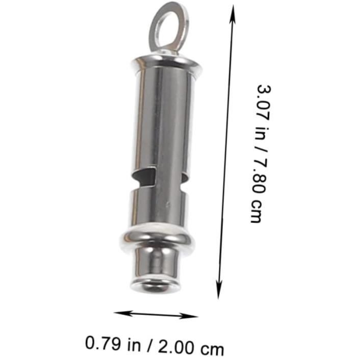 DEARBAG 6Pcs Sifflet de Signal Sifflet Métal Haute Décibel Sifflet d'urgence de Survie en Plein