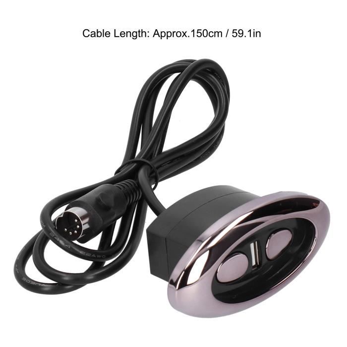 Canapé 2 places inclinable électrique avec port USB en tissu vert ULVEN Canapé 2 places inclinable électrique avec port USB en tissu vert ULVEN