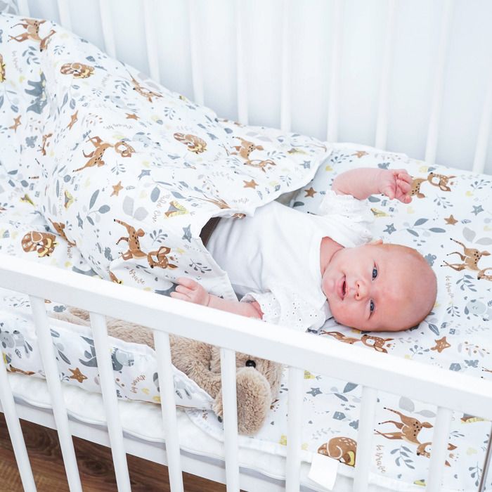 Parure de lit bebe 120x90 cm - Couette enfant avec oreiller