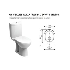 Abattant WC Allia universelle Cdiscount
