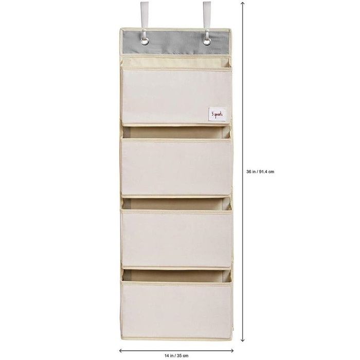 3 Sprouts Organisateur Mural Suspendu Pour Enfant - Rangement Porte à Suspendre Girafe