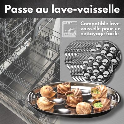 Lot de 6 Pinces à Escargot,Pinces à Salade, Escargot Tong, Mini Pinces de Cuisine en Acier Inoxydable, Pince à Escargot à Tête Creuse Anti-Brûlure, pour la Maison, Cuisine Restaurant