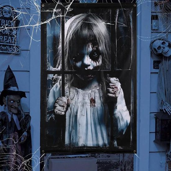 Enseigne au néon d'Halloween pour fenêtre, chambre, décoration murale