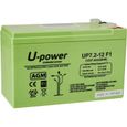 Batterie De Voiture - U-Power Plomo Agm 72 Ah 12 Faston F1 48-0