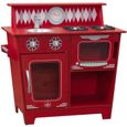 Cuisine jouet - KIDKRAFT - Rouge - Micro-ondes, four, évier, plaques de cuisson - Enfant 3 ans et plus-0