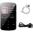 LD38459-Lecteur MP3 Bluetooth Musique Baladeur Radio Recorder plein écran tactile avec radio FM 32 Go Noir-0