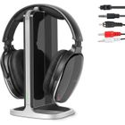 Retekess TA007 Casque TV sans Fil, Station de Charge d'émetteur 2.4G, Pas de Retard Audio, 60m, Casque Television, pour la Maison