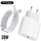 ADTOBAST Chargeur Rapide iPhone 13 14, Apple 20W USB C Chargeur avec1.5m Cable