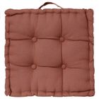 ATMOSPHERA Coussin de sol - 40 x 40 x 8 cm - Terracotta