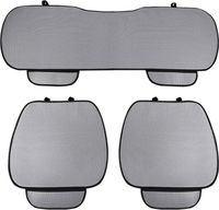 Lupex shop - Housse de siège auto universelle, 3 pièces, 2 avant et 1 arrière, (silk ice gris) LS028
