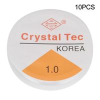 Cristal Ligne Élastique Fil de Perles Transparent pour la Fabrication de Bijoux (1.0mm * 5m)-REN