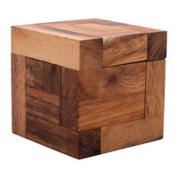 Engelhart – CONVOLUTION casse-tête en bois niveau expert – 6 pièces – solution dans le jeu –  Cube de 7.8 cm de coté
