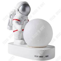 TD® Astronaute veilleuse Design créatif chambre décoration batterie télécommande lampe de chevet deux lumières cadeaux