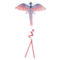 Cerf-volant dragon 3D pour enfants - Marque VGEBY - Tissu nylon résistant - Blanc