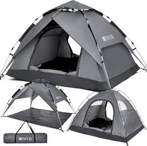 TENTE DE CAMPING Tente De Camping Pour 2 4 Personnes - tanche - Pop Up - Tente Familiale - Tente De Plage - Tente DOmbrage - Protection