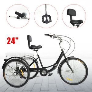 TRICYCLE Tricycle 24 pouces 3 roues adultes seniors tricycl