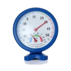 MESURE THERMIQUE Mesure thermique,Therye.com-Mini hygromètre numérique LCD en forme de cloche,outils de mesure de la température - Bleu[F51097]