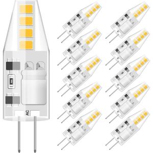 Ampoule,G4 220V-5 Pcs-blanc chaud--Mini ampoule LED G4 G9 3W 5W, lampe  DC12V AC 5-10 V 220V, remplacer le lustre halogène, 110 pièce - Cdiscount  Maison