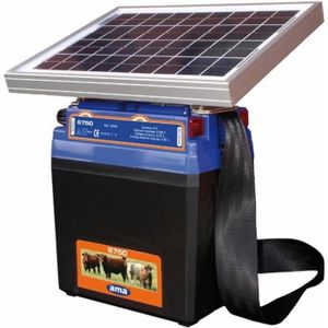 Électrificteur de clôture électrique solaire pour chevaux, porcs, vaches
