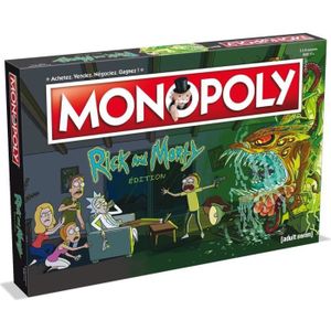JEU SOCIÉTÉ - PLATEAU MONOPOLY - Rick et Morty - Version française