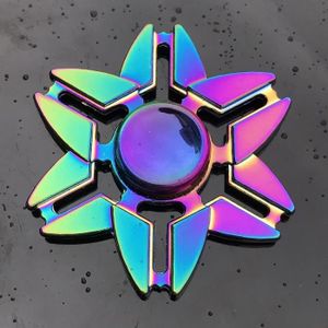 GRH Rainbow Twister Doigt Gyro Main Spinner en Alliage de Zinc Fidget Spinner roulement en m/étal autisme TDAH soulage Le Stress